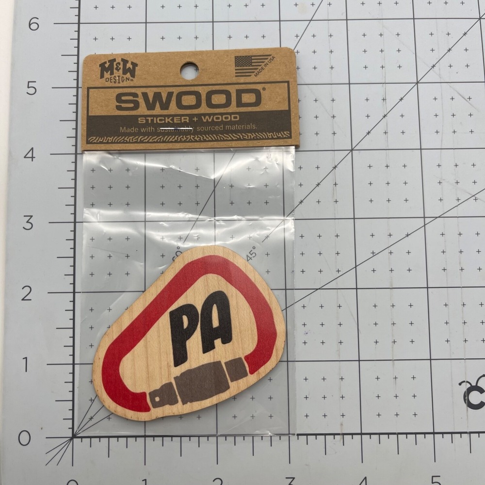 Metal and Wood Co Wood Sticker Travel‎ Swood Pennsylvania PA Carabin Biner